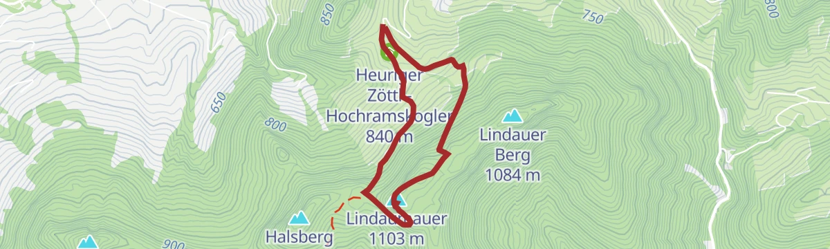 Route map: Lindaumauer von Gaflenz über Hochramskogel